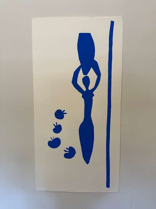 Silkscreen Print - Henri Matisse, Femme a L'amphore - Size 100cm x 50cm