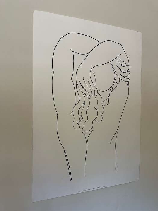 Silkscreen Print - Henri Matisse, Hommage Quelle Soie Aux Baumes - Size 100cm x 70cm