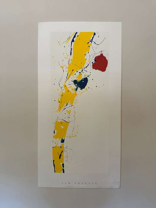Silkscreen Print - Sam Francis, Untitled - Size 100cm x 50cm