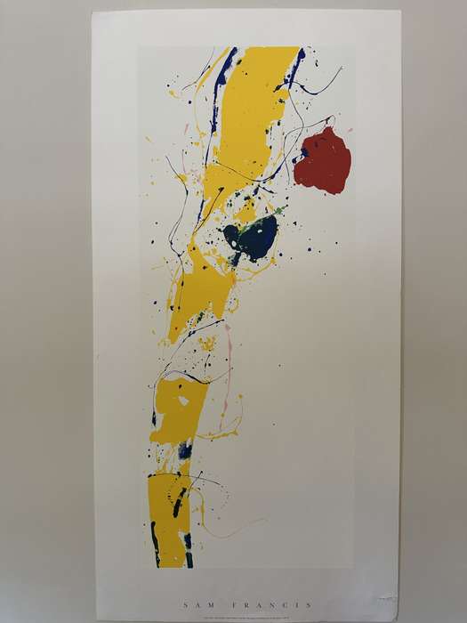 Silkscreen Print - Sam Francis, Untitled - Size 100cm x 50cm