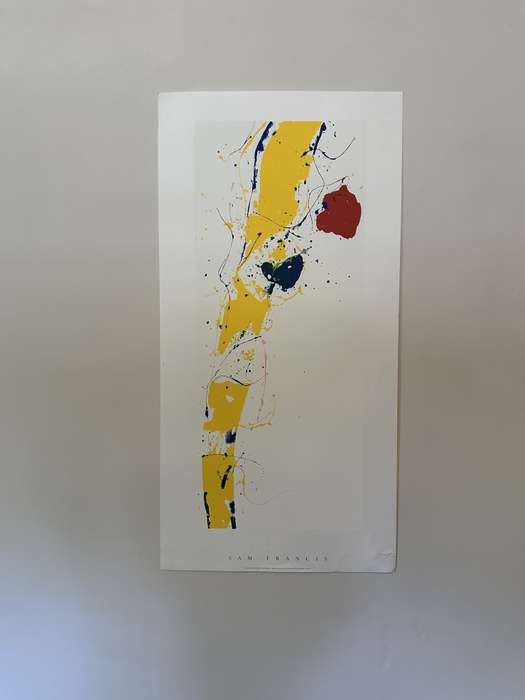 Silkscreen Print - Sam Francis, Untitled - Size 100cm x 50cm