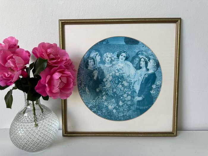 Framed John Duncan Print, Hymn to the Rose - Finished Size 37cm x 37cm