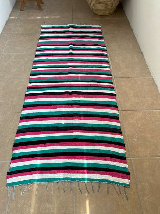 Ashanti Woven Fabric Rug, Versatile as it can be used as a Table Runner Size 175cm x 73cm (New)