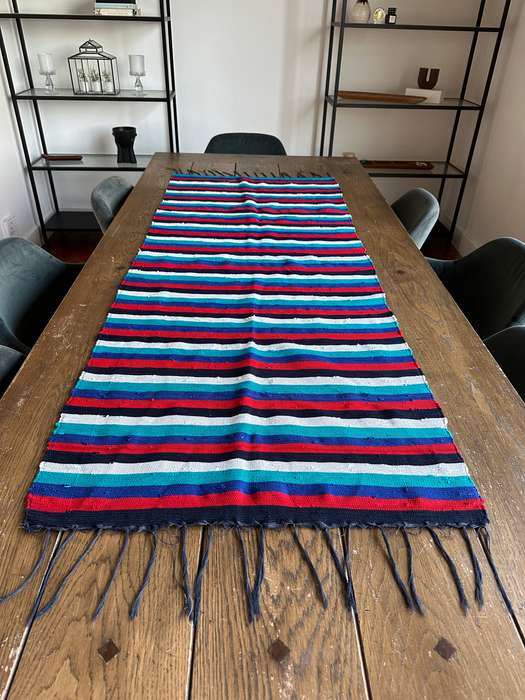 Ashanti Woven Fabric Rug, Versatile as it can be used as a Table Runner Size 177cm x 70cm (New)