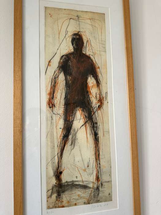 Framed Christophe Hohler Limited Edition Lithograph (Edition 2/50) - 82cm x 34cm