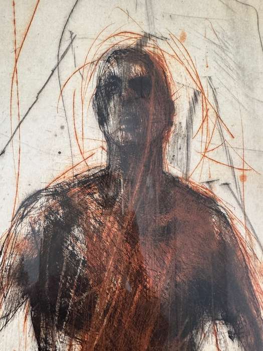 Framed Christophe Hohler Limited Edition Lithograph (Edition 2/50) - 82cm x 34cm