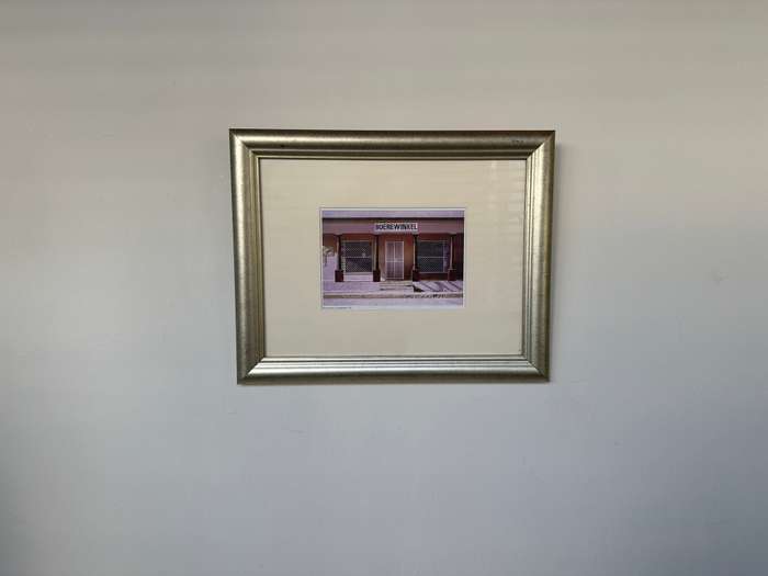 Framed John Barnett Kramer Print, Boerewinkel Loeriesfontein 1991