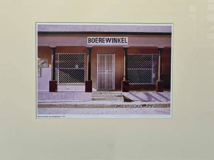 Framed John Barnett Kramer Print, Boerewinkel Loeriesfontein 1991