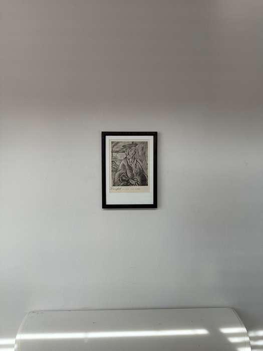 Framed Print, Dronsfield - Old Woman Wigan Lancashire - Finished Size 23.5cm x 32.5cm