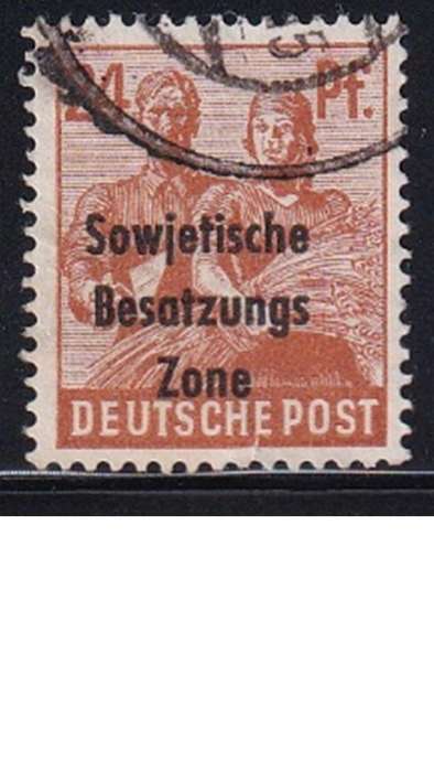 1948 Joint Allied Occupation Zones Stamps Overprinted "Sowjetische Besatzungs Zone"