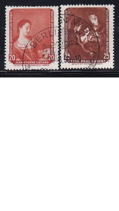 1959 Famous Paintings from Dresden Gallery, DDR. Set not completed.