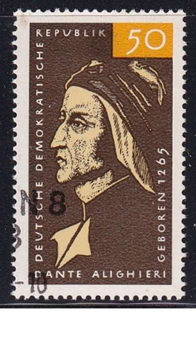 1965 The 700th Anniversary of the Birth of Dante Aligheri, DDR.