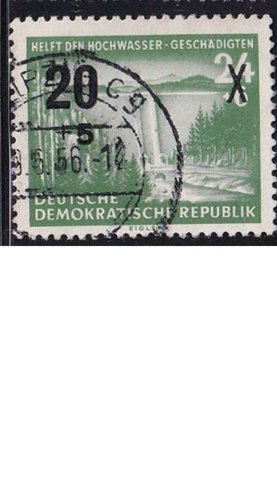 1955 No. 190 Overprinted New Value, DDR.