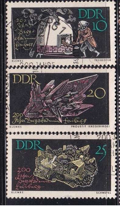 1965 The 200th Anniversary of Freiberg Mining Academy, DDR. Set not completed.
