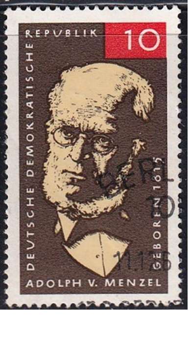1965 The 150th Anniversary of the Birth of Adolph von Menzel, DDR.