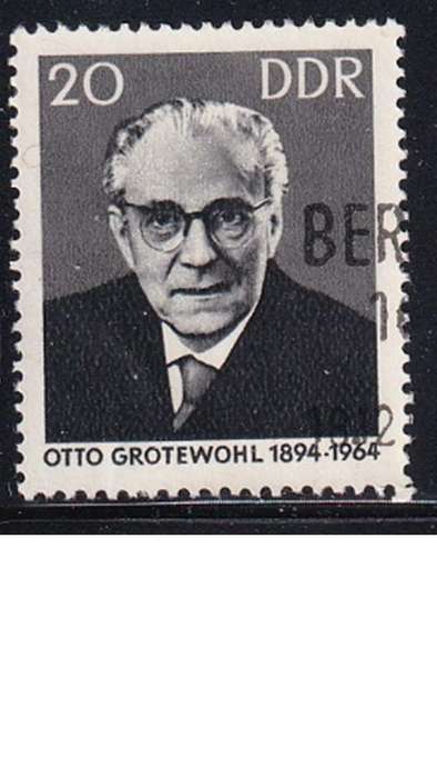 1965 The 1st Anniversary of the Death of Otto Grotewohl, DDR.