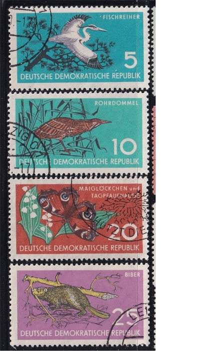 1959 Nature Protection, DDR. Set not completed.