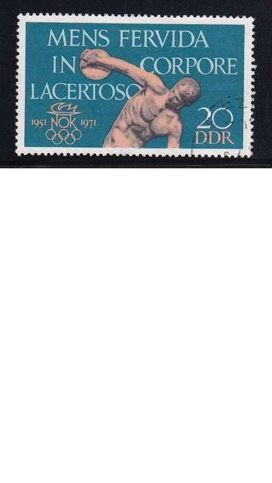 1971 The 20th Anniversary of DDR's Olympic Committee, DDR.