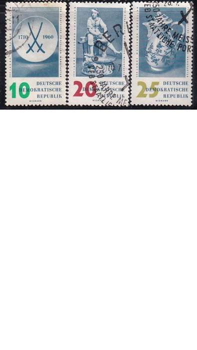 1960 The 250th Anniversary of Meissen Porcelain Factory, DDR. Set not completed.