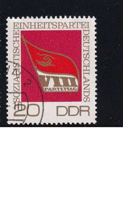 1971 The 8th Congress of SED, DDR.