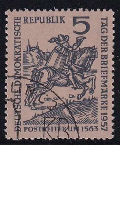 1957 The Day of Stamps, DDR.