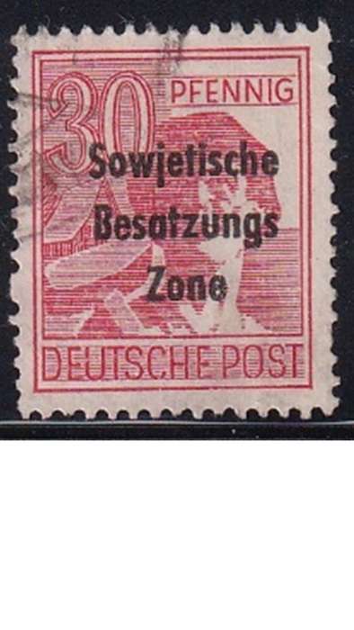 1948 Joint Allied Occupation Zones Stamps Overprinted "Sowjetische Besatzungs Zone"
