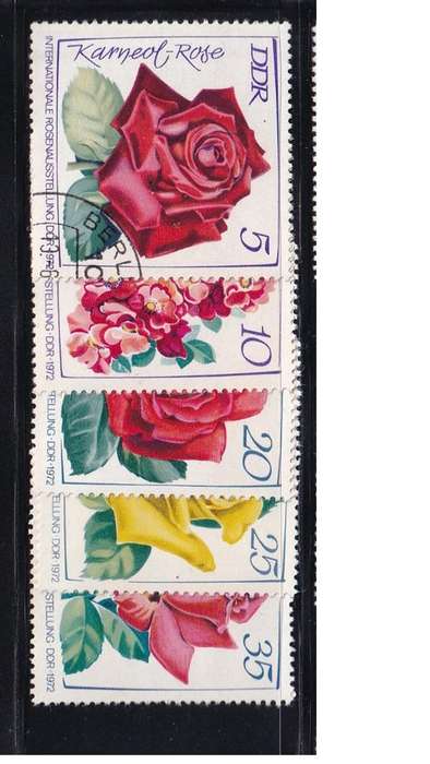 1972 International Rose Exhibition, DDR. Set not completed.