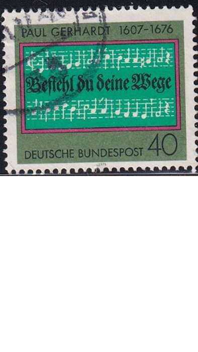 1976 The 300th Anniversary of the Death of Paul Gerhardt, Hymn Writer, Germany.