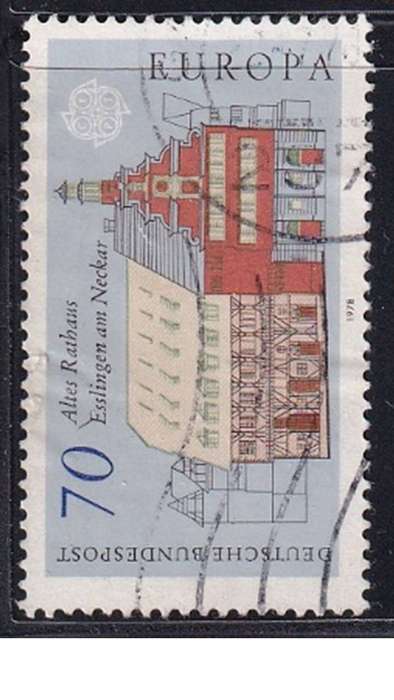 1978 EUROPA Stamps - Monuments, Germany.