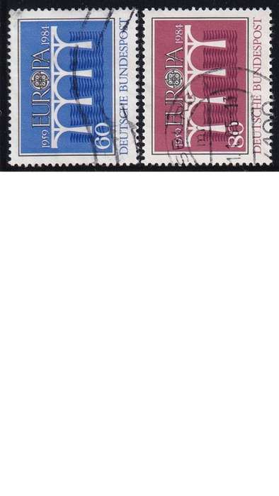 1984 EUROPA Stamps - Bridges - The 25th Anniversary of C.E.P.T., Germany.