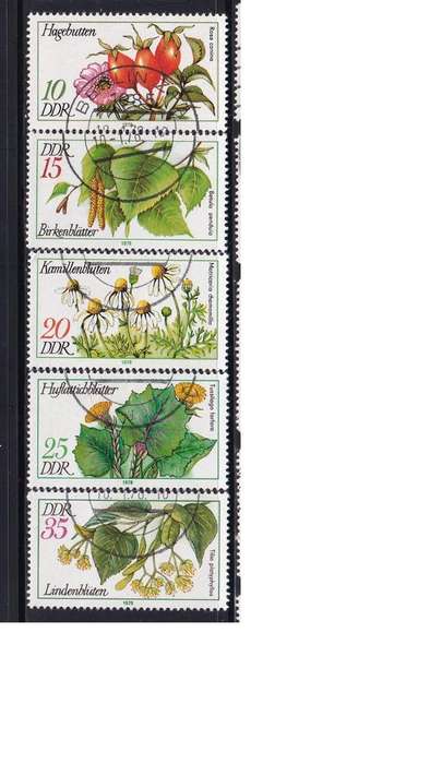 1978 Flowers, DDR. Short 50, not completed set.