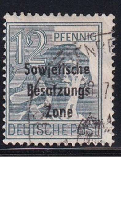 1948 Joint Allied Occupation Zones Stamps Overprinted "Sowjetische Besatzungs Zone"