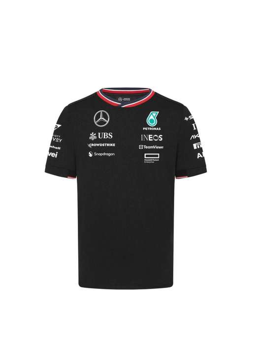 Mercedes team tshirt 2024, white, Mens L