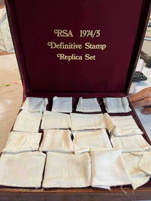 1974/75 R S A Definitive Stamp Set Collection of Gold Plated Silver Medallions