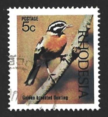 1971 RHODESIA NATIVE BIRDS
