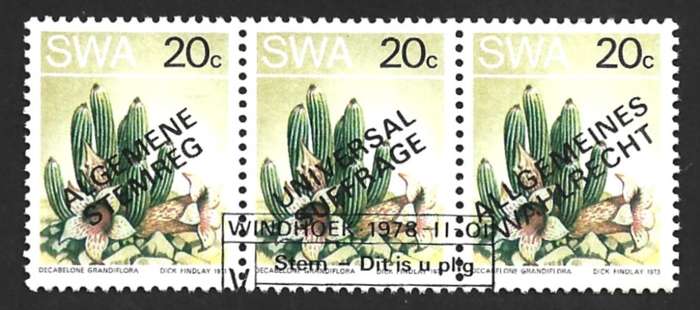 1978 SOUTH WEST AFRICA UNIVERSAL SUFFRAGE