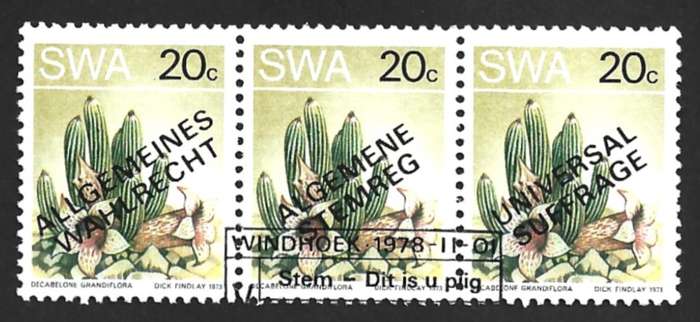 1978 SOUTH WEST AFRICA UNIVERSAL SUFFRAGE