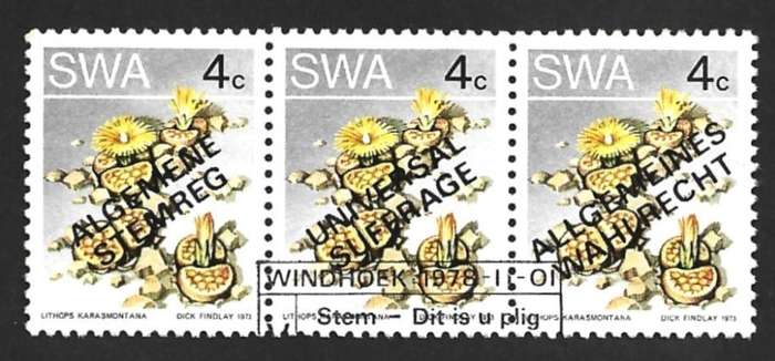 1978 SOUTH WEST AFRICA UNIVERSAL SUFFRAGE