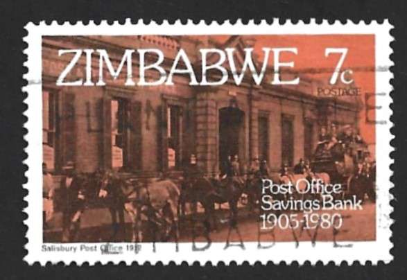 1980 ZIMBABWE POST OFFICE