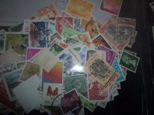 500 X WORLD USED STAMPS PLUS MANDELA CONTROL BLOCK SEE PICS BARGAIN