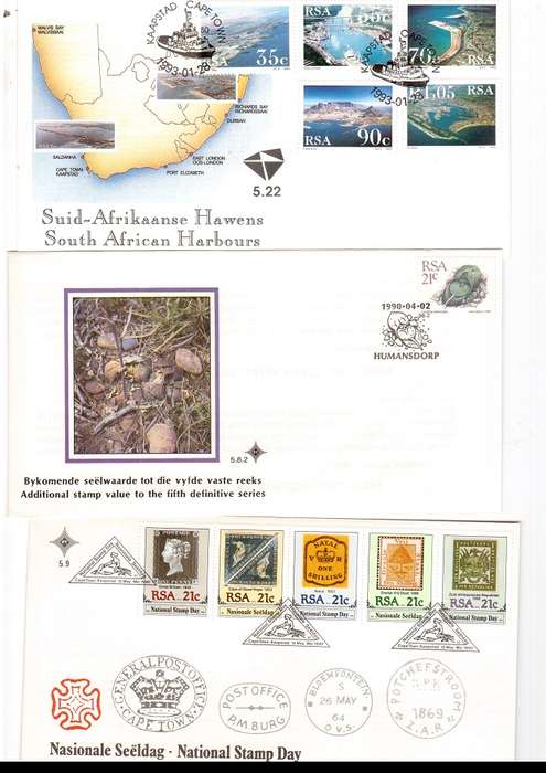70 X RSA FIRST DAY COVERS ONLY SOME SCANNED SEE PICS