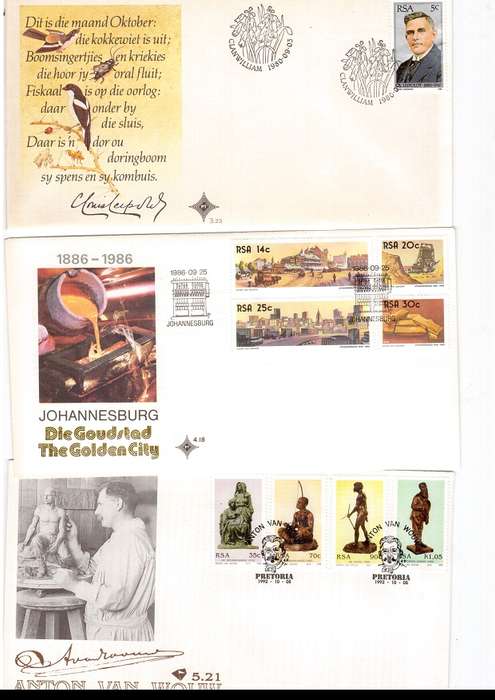 70 X RSA FIRST DAY COVERS ONLY SOME SCANNED SEE PICS