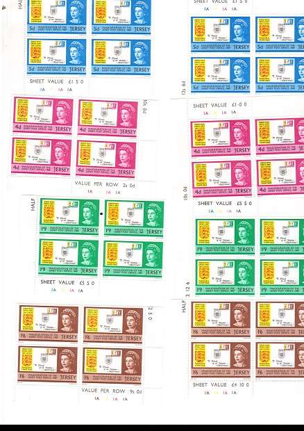 GREAT BRITAIN JERSEY 44 X MINT STAMPS SEE PICS