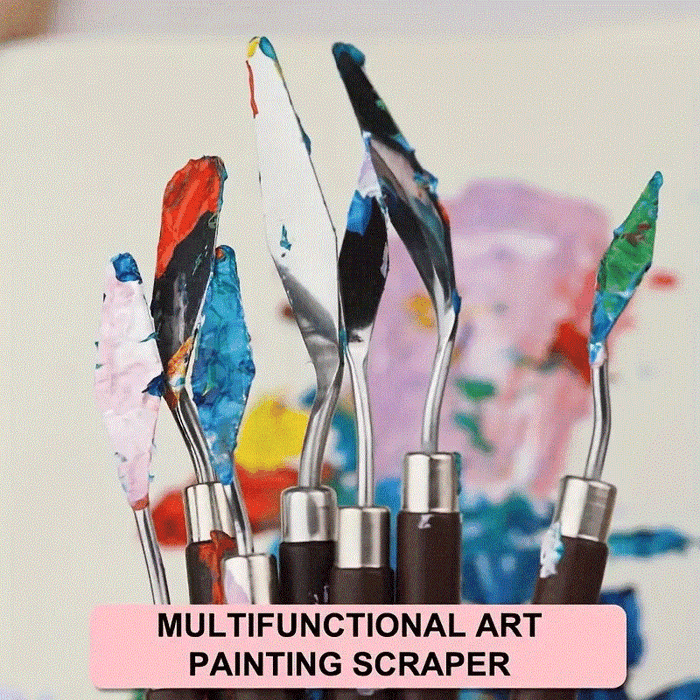 Rosewood and Stainless Steel Palette Knife Set - Art- Clay modeling