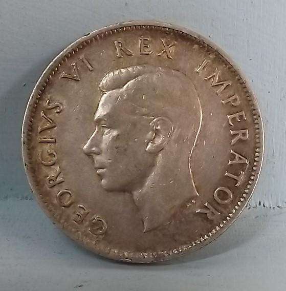 1943 Silver Half Crown Very good grade