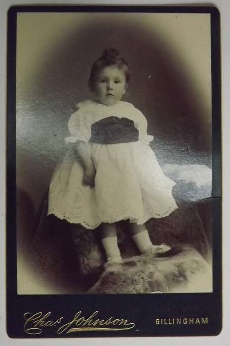 Cabinet Card  Inscribed and age mentioned Excellent condition