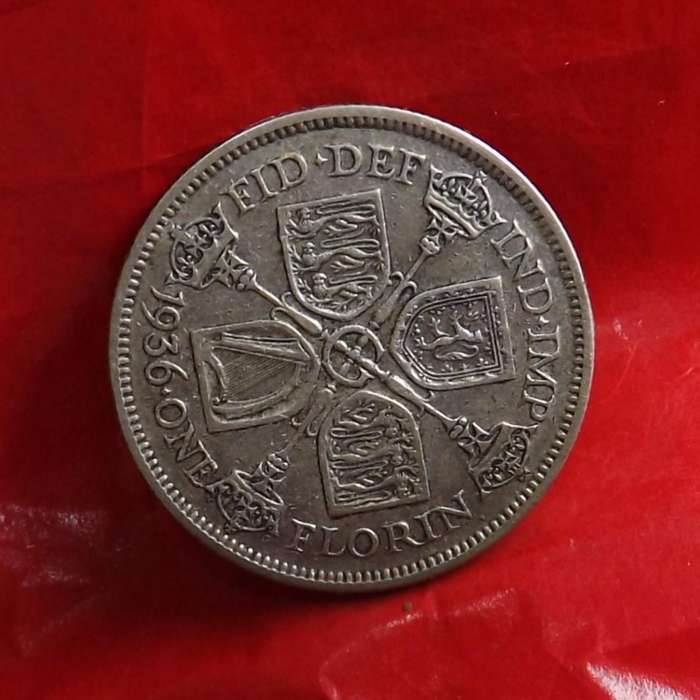 1936 Great Britain Florin VF Start melt Value