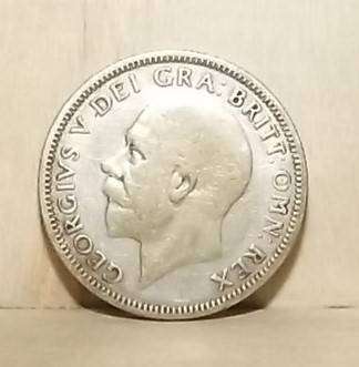 1929 SILVER Shilling Great Britain KGV