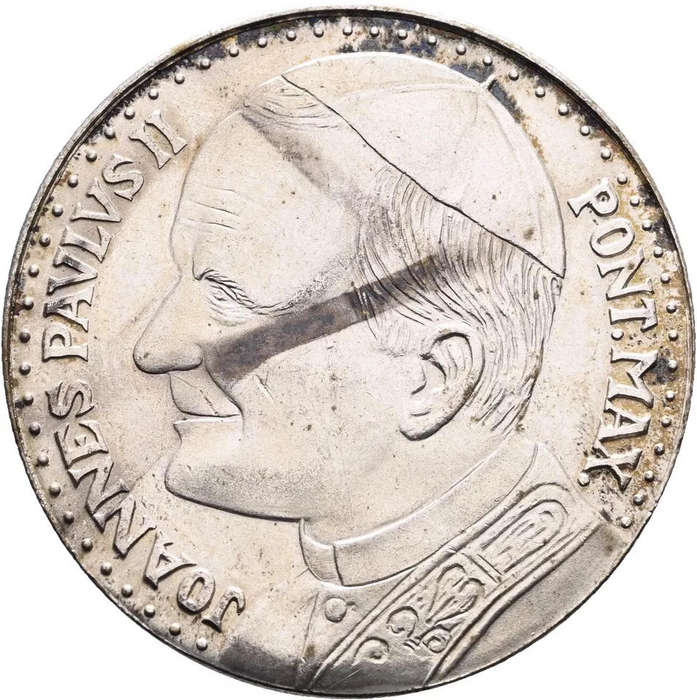 Crown size 1982 Pope JOHN PAUL II Wojtyla Black Virgin Częstochowa