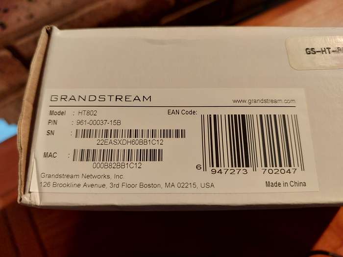 Grandstream HT802 analogue telephone VoIP adapter